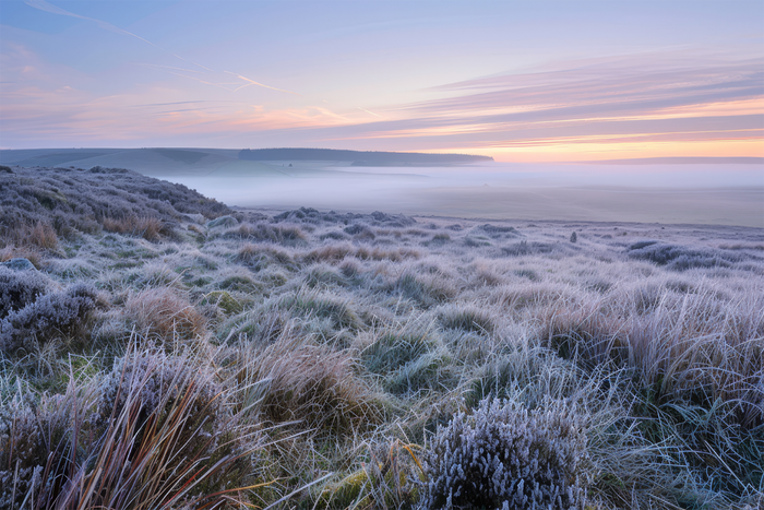 Winter Self-Care Guide - Landscape of Winter with beautiful sunrise