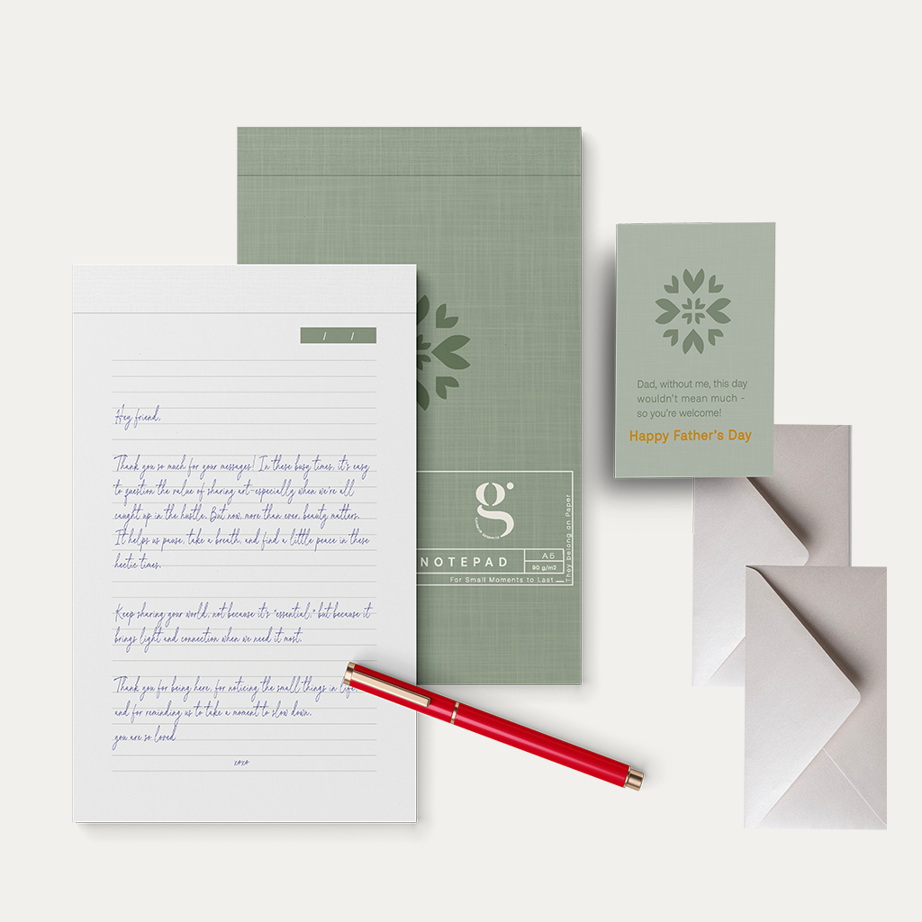Greenwood Writing Notepad - Father’s Day Gift set