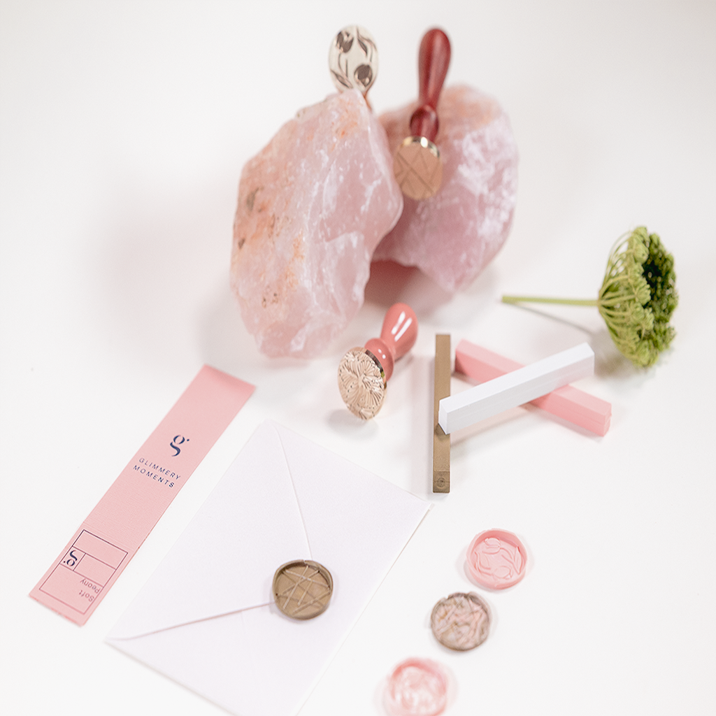 Soft Peony – Modern Wax Seal Sticks (3-Pack)