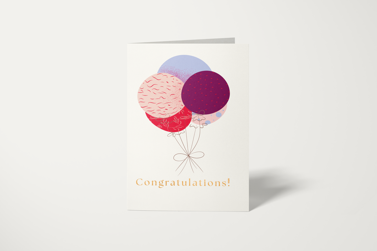 Balloon Bliss card – joyful and celebratory design perfect for festive occasions