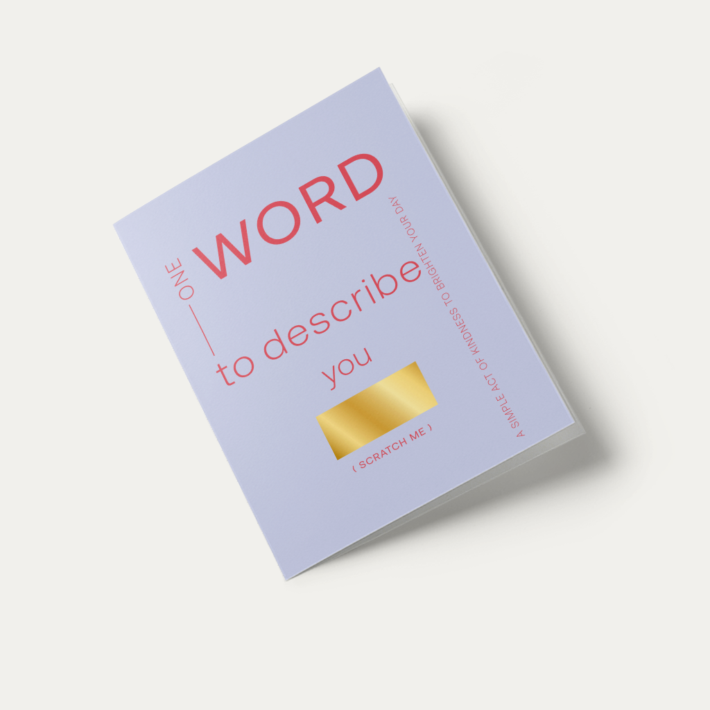 Cute Interactive Greeting Card  –Scratch-Off Card – interactive and playful