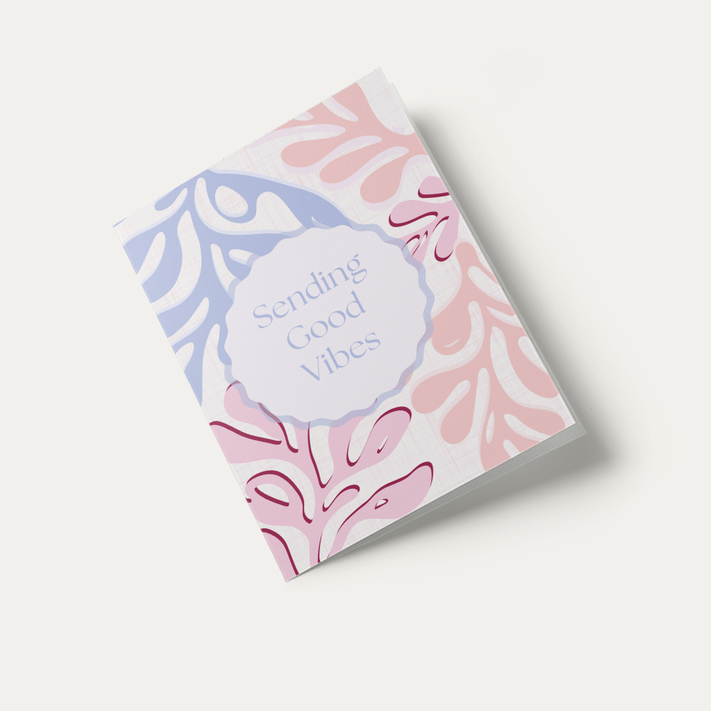 Cute Love Card - Sending Good Vibes card – uplifting and positive energy captured in a card