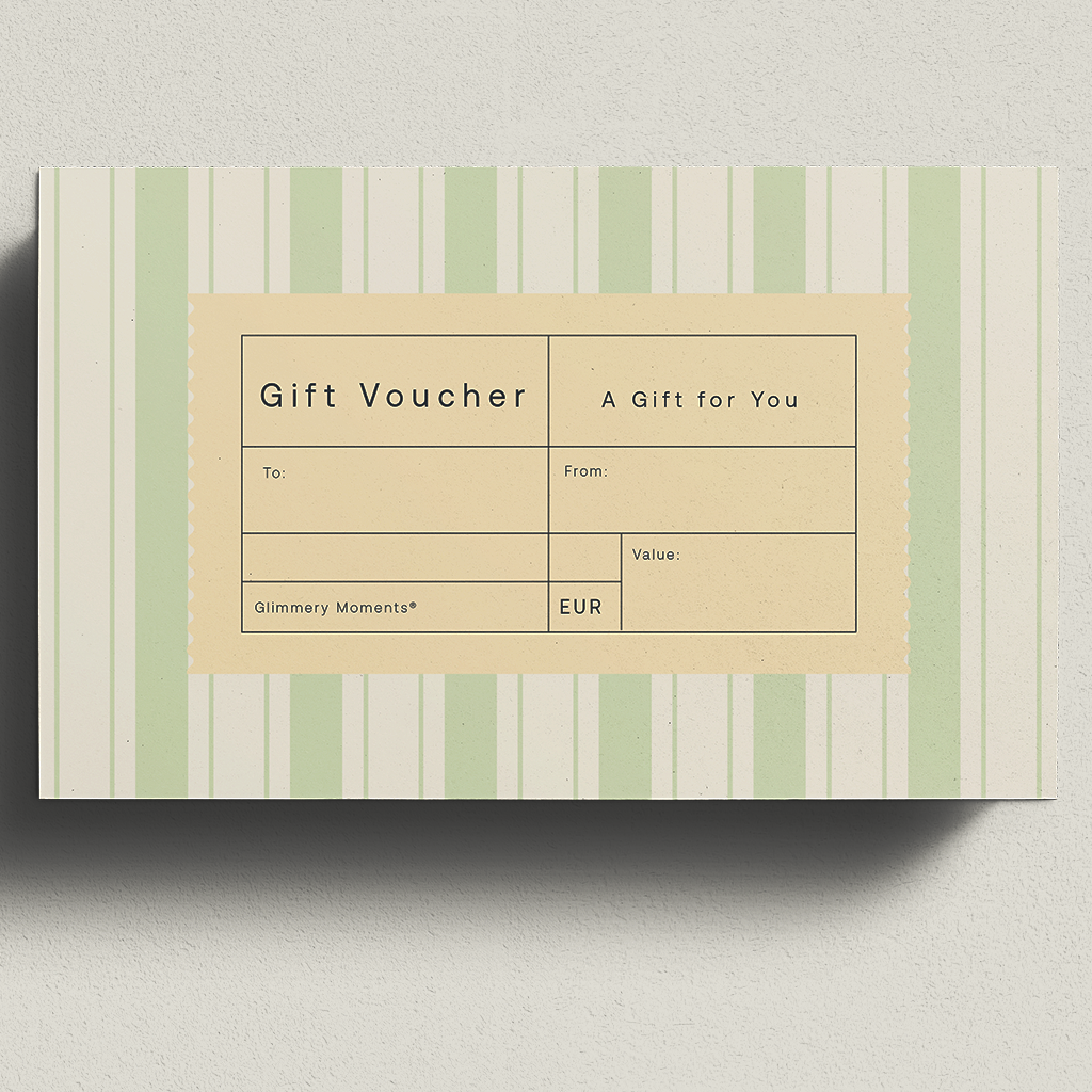 Glimmery Moments €50 gift card - Digital gift certificate for mindful living products
