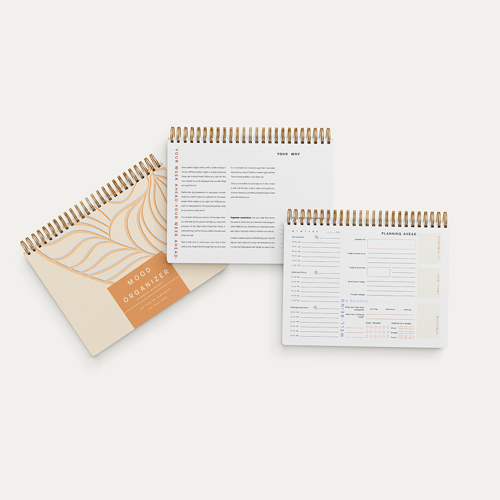 Mood Organizer 2026 - A4 Daily Planner for Mental Wellbeing & Calm Focus | Slow Living