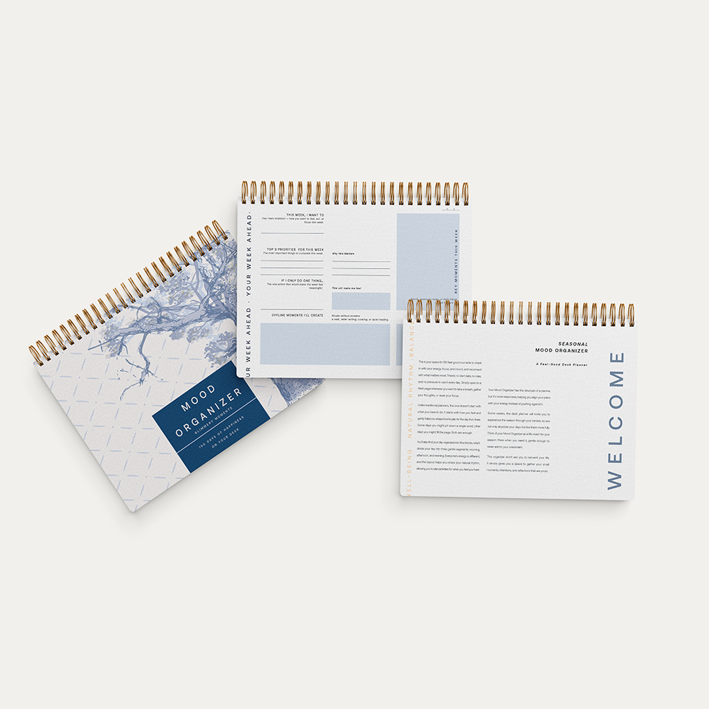 Mood Organizer 2026 - Feel-Good A4 Desk Planner | Undated Daily Planner