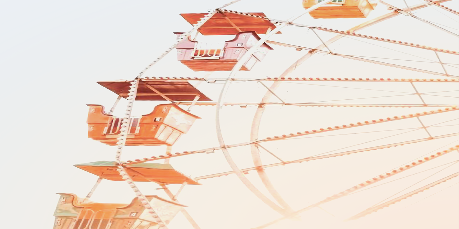 August—Sunday of Summer—vintage Ferris wheel image used for nostalgic summer storytelling