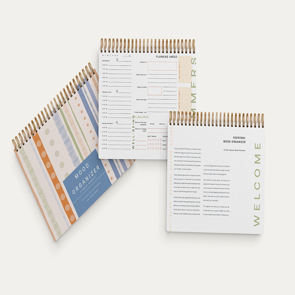 Feel-Good Desk Planner — 12-Week Guided Journal & Life Coach on Your Desk