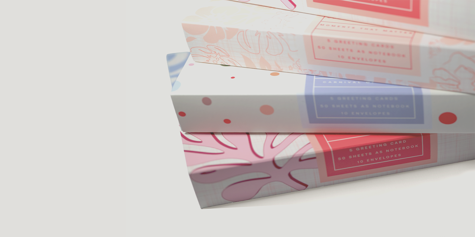 Glimmery Moments Writer’s Sets – stationery gift box with notepad, card, and envelopes