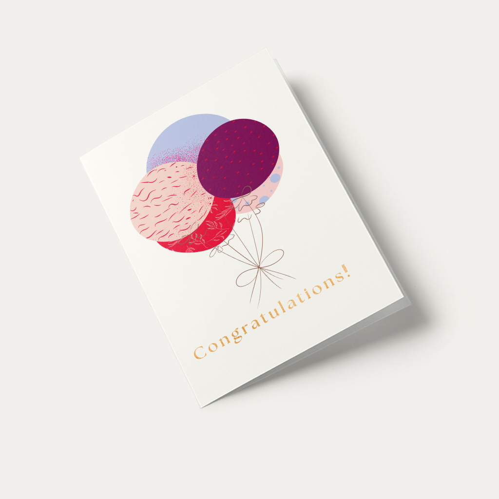 Balloon Bliss card – joyful and celebratory design perfect for festive occasions