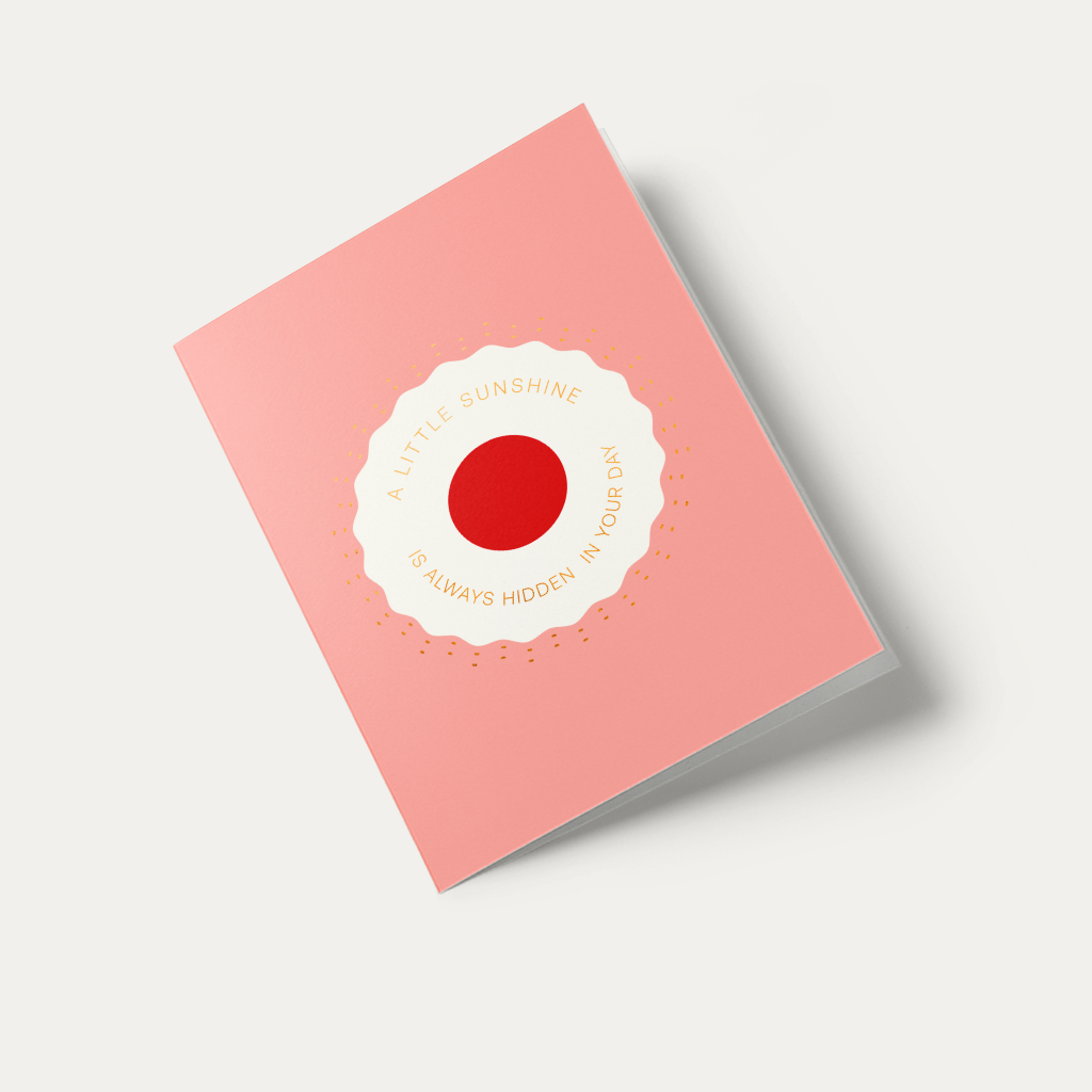 Glimmers of Sunshine card – a bright and warm message to uplift and inspire