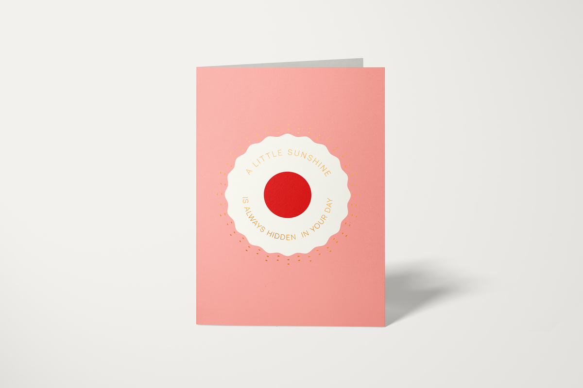 Glimmers of Sunshine card – a bright and warm message to uplift and inspire