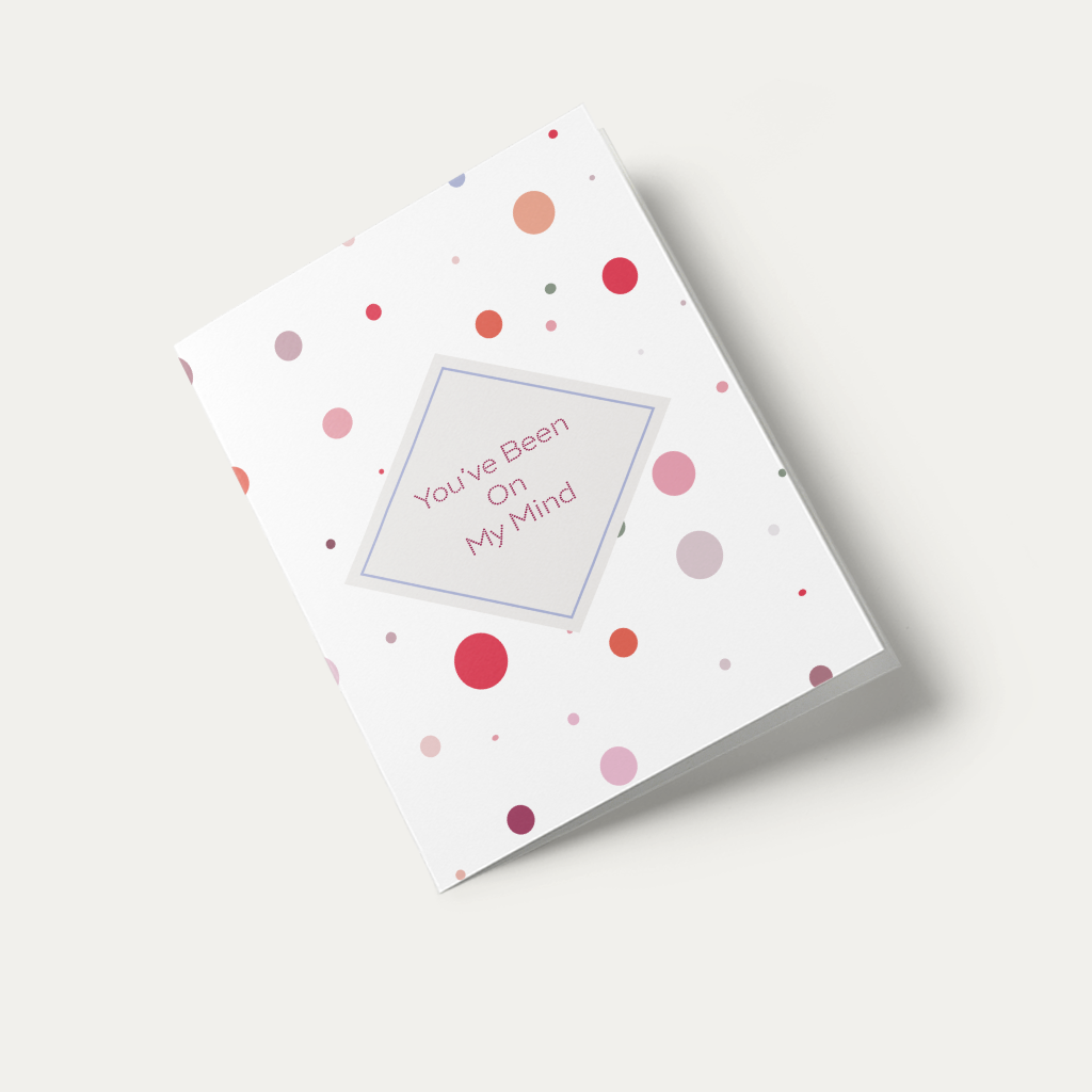 You&#39;ve Been on My Mind card – a Meaningful Love card offering a gentle reminder that someone is deeply thought of