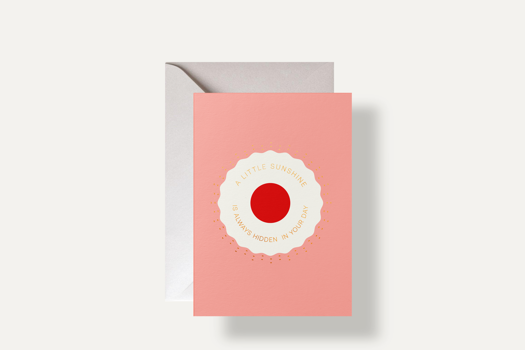 Glimmers of Sunshine card – a bright and warm message to uplift and inspire