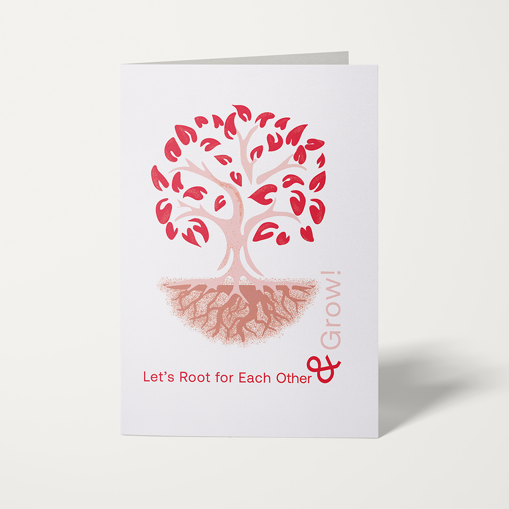 Root for Each Other card – celebrating encouragement, support, and mutual growth