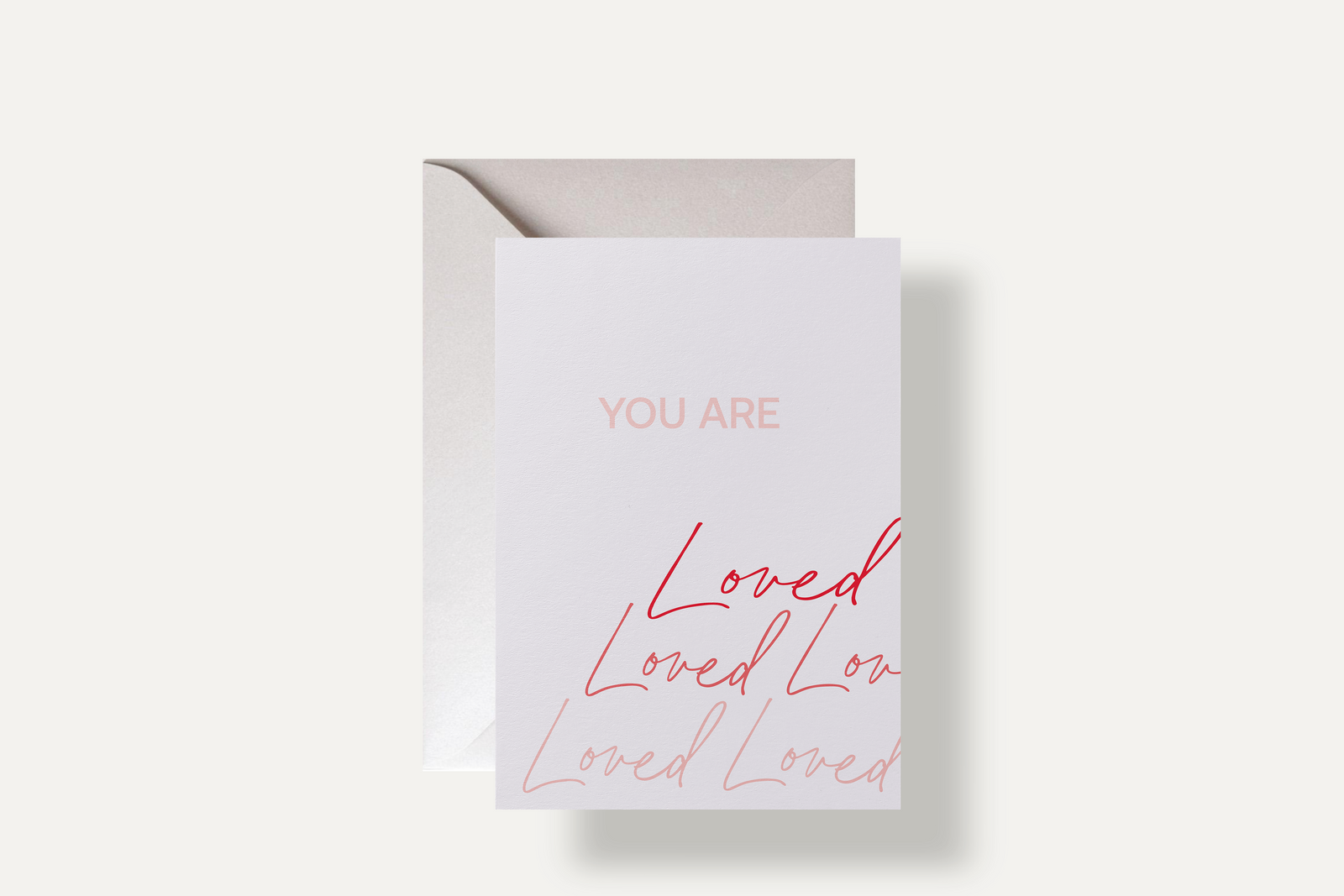You are loved card – a gentle and powerful affirmation of care and connection