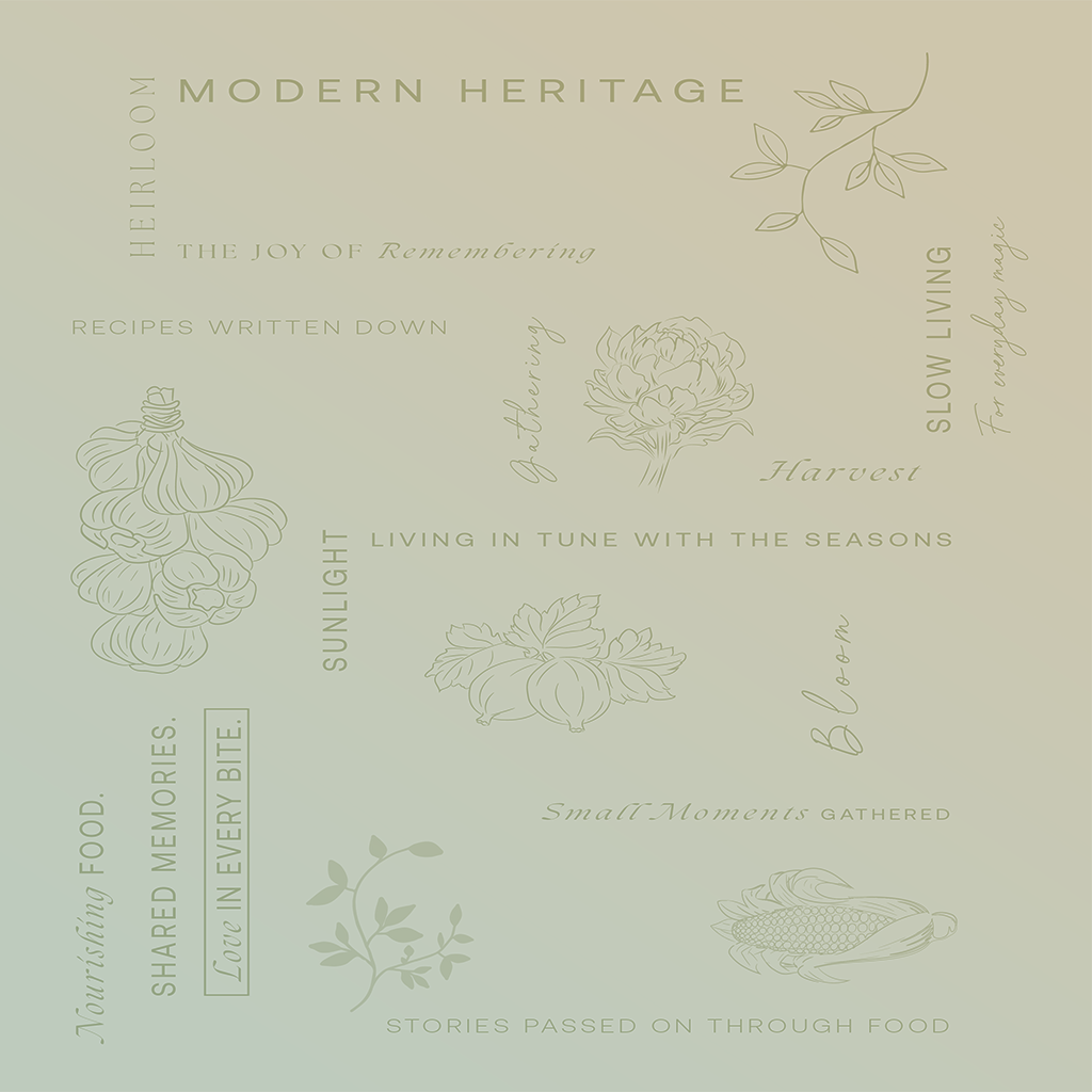 Modern Heritage Recipe Journal | Glimmery Moments®