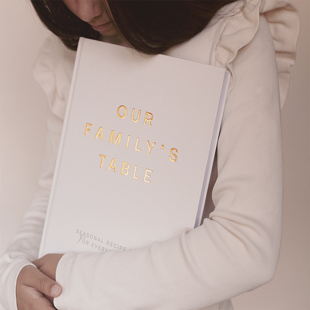 Our Family's Table recipe journal cover | Made in the Netherlands |  Glimmery Moments®