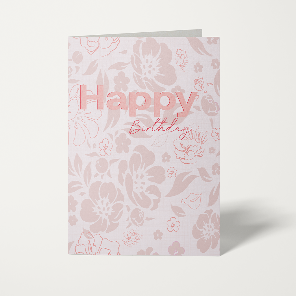 Birthday Blooms card – a romantic, floral-themed birthday card that feels fresh and personal