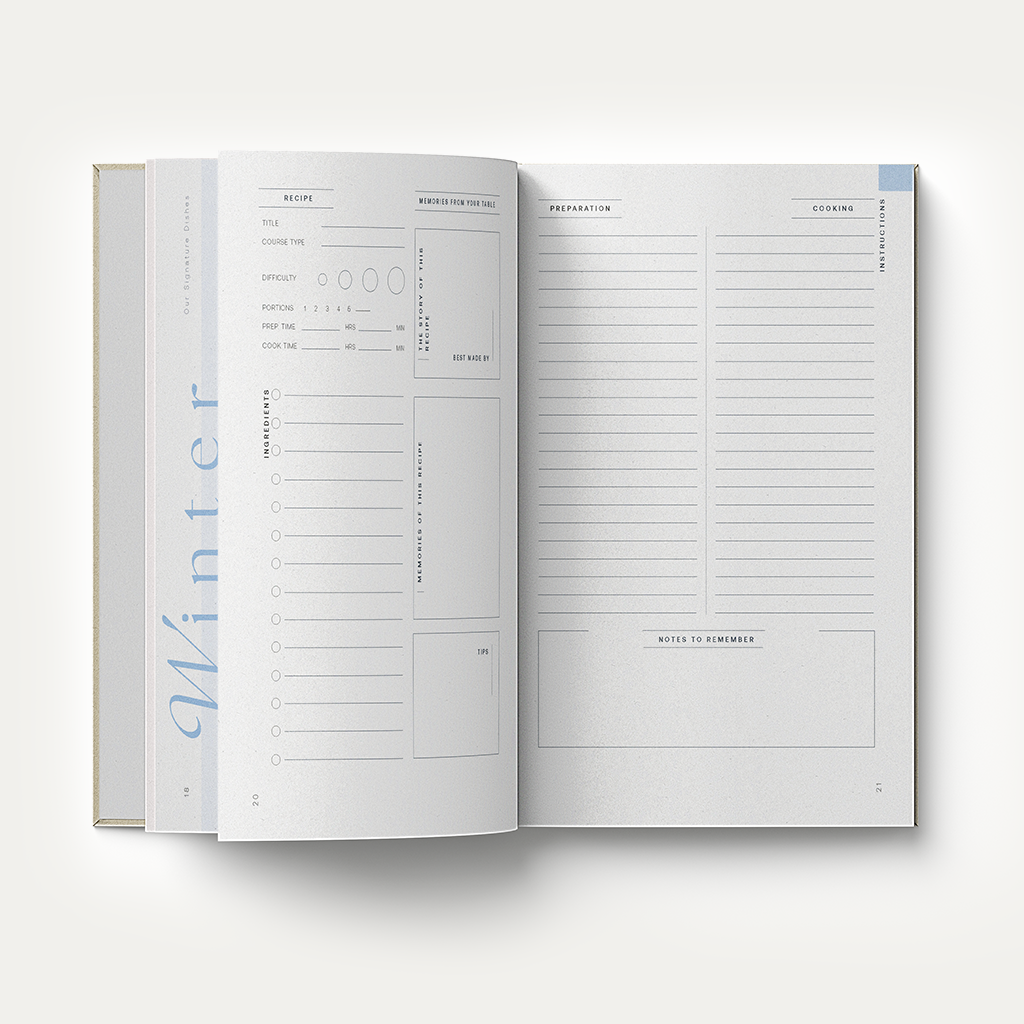 Slow Recipe Journal – Seasonal Cooking &amp; Capturing Memories