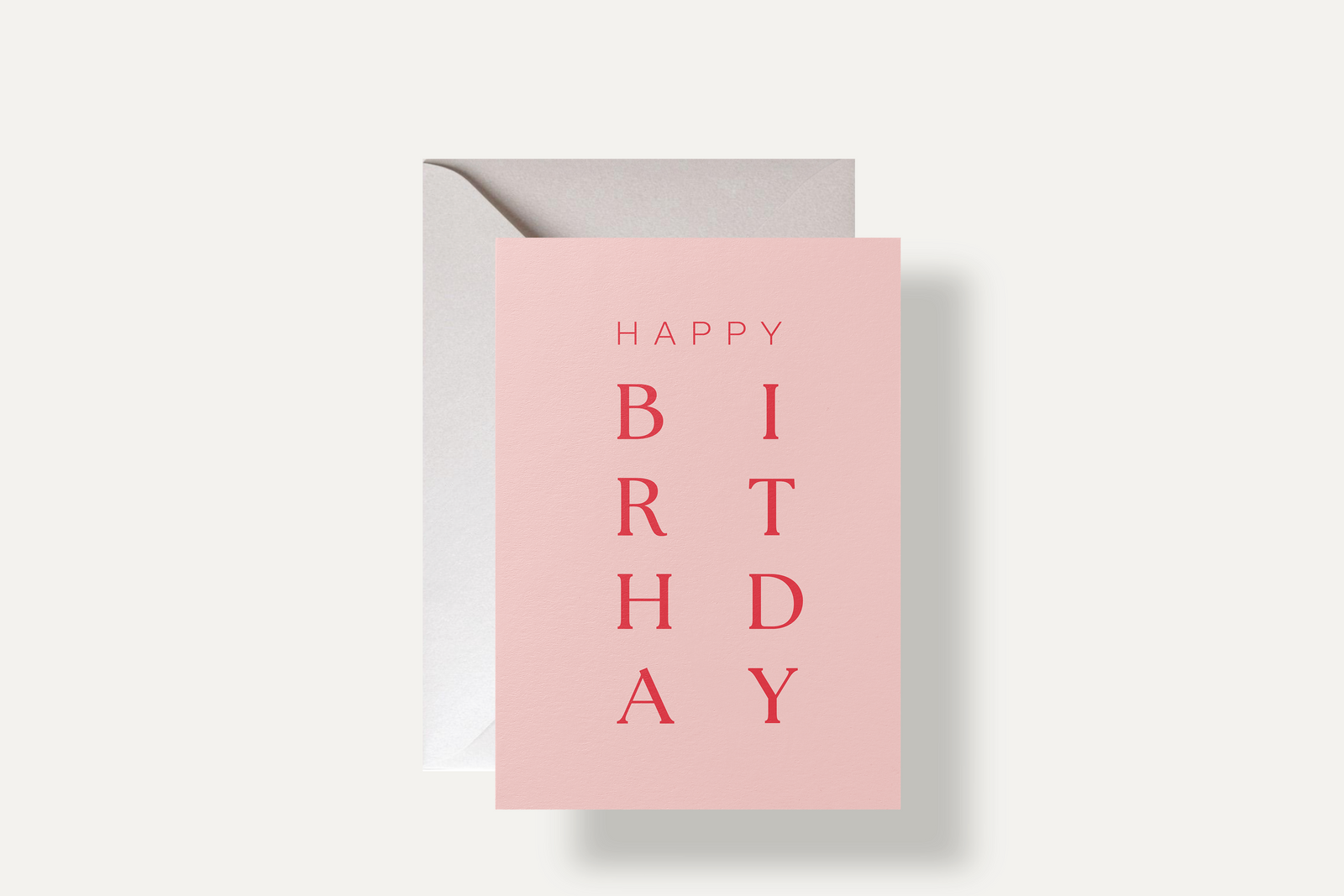 Red & Peach Timeless Birthday Wishes card – classic and elegant birthday sentiments for any age