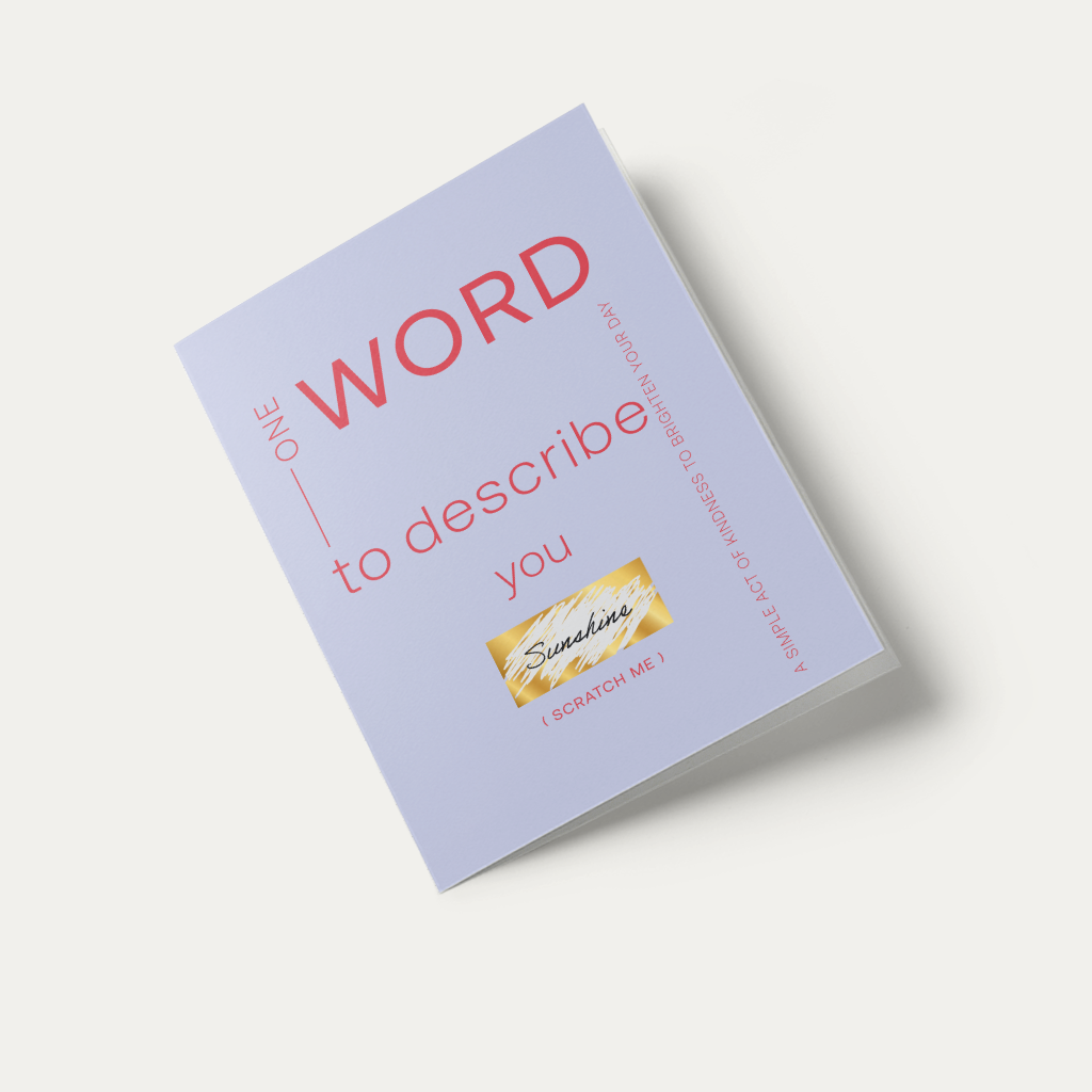 Cute Interactive Greeting Card  –Scratch-Off Card 