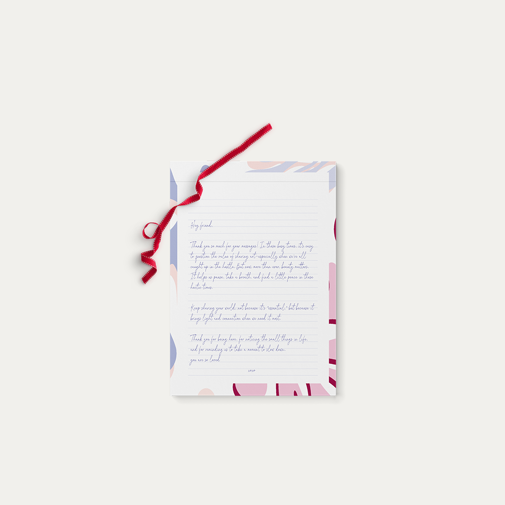 Biophilia Writing Notepad – Modern Designed Stationery Set
