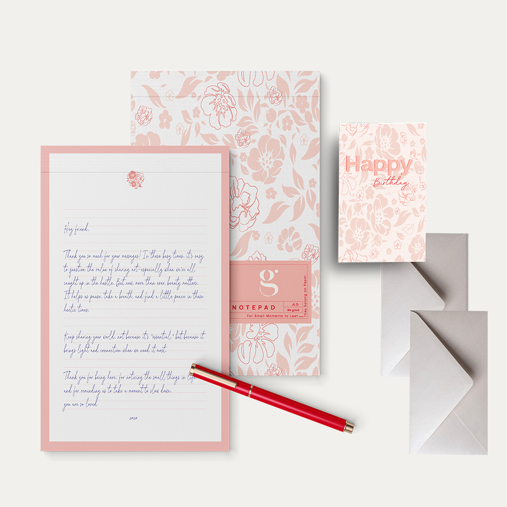 Blooming Garden Writing Gift Set – Elegant Stationery Set for Meaningful Moments