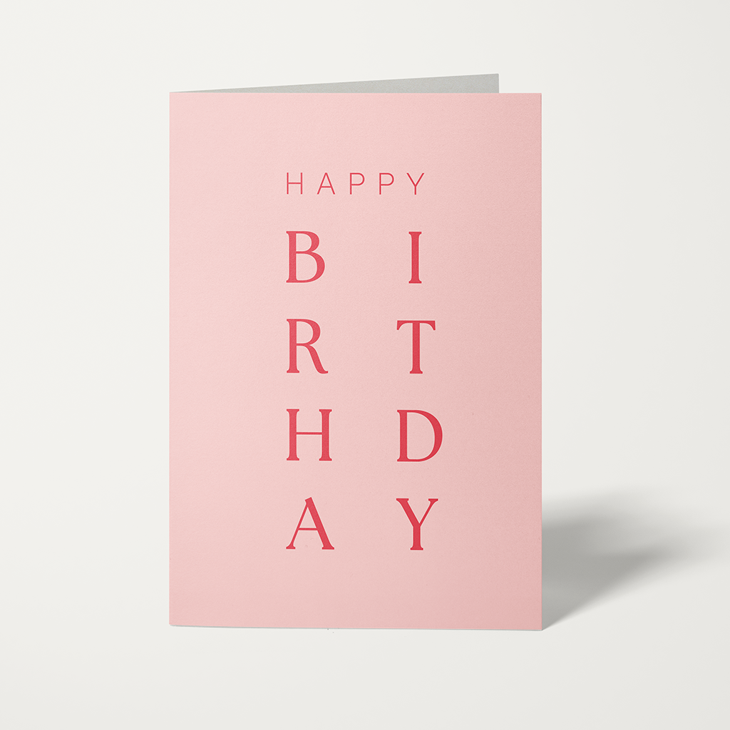 Warm minimalism in the Timeless Birthday Wishes card – classic and elegant birthday sentiments for any age